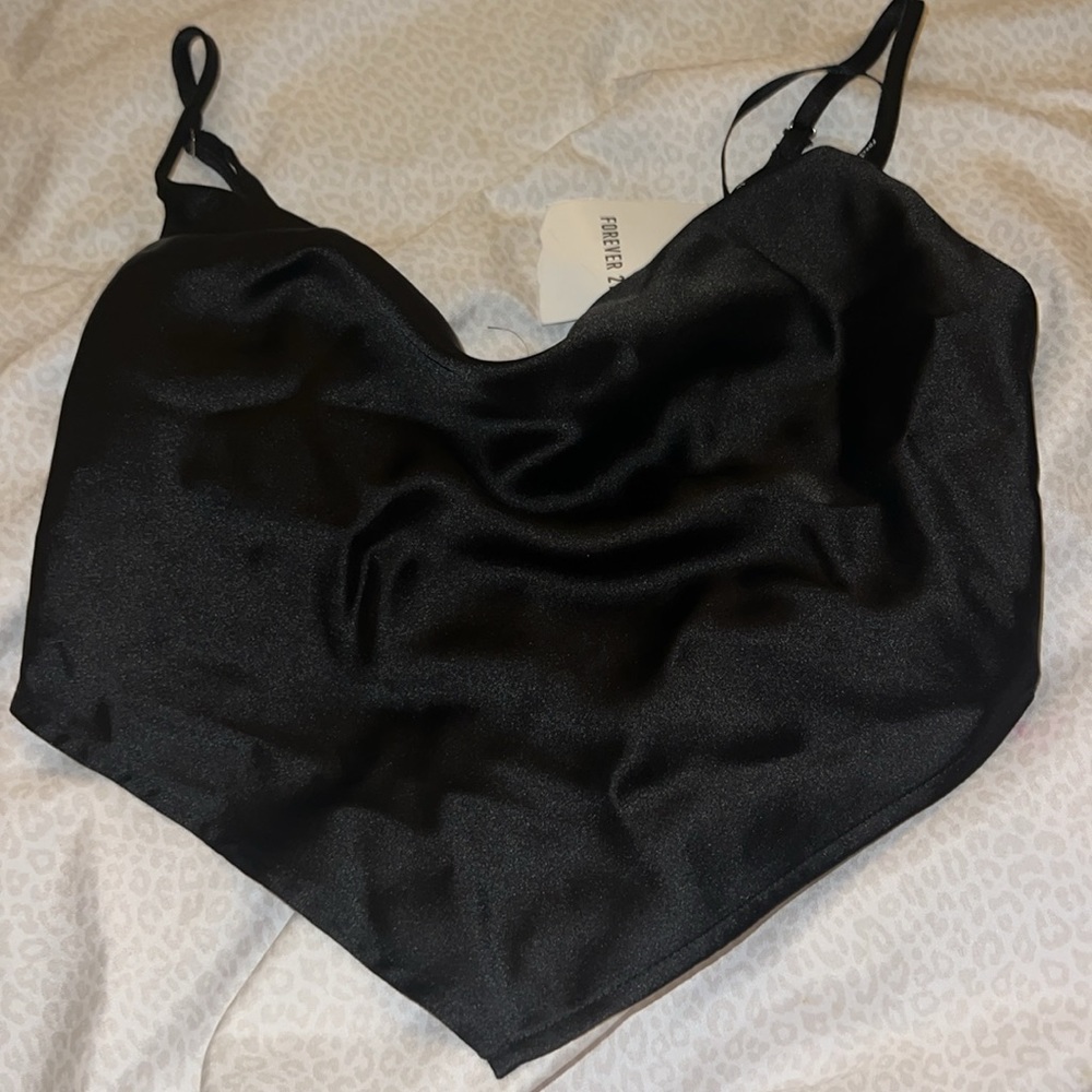 NWT Satin crop top